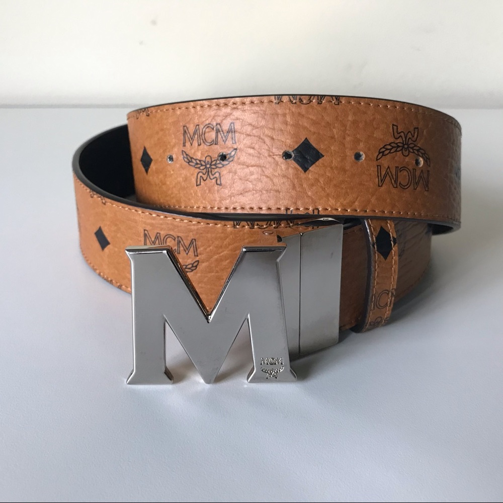 *SOLD MCM reversible belt in visetos 💎